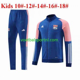 Olympique Lyonnais Kind Blauw Trainingsjack Pak 2023-24